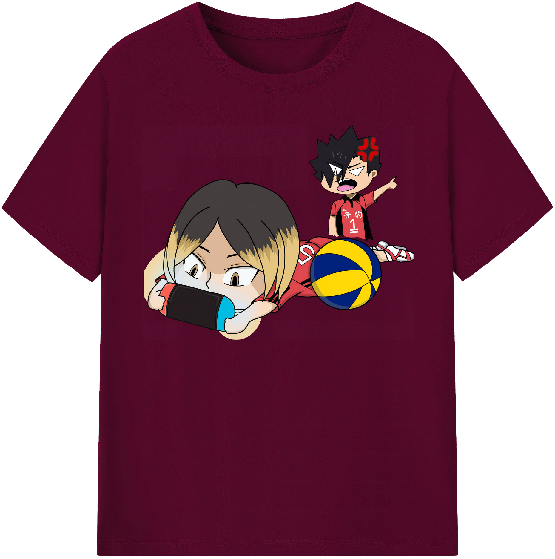 （画像用） ハイキュー!! Haikyu!! レディースカジュアルプリントTシャツ（綿100％）